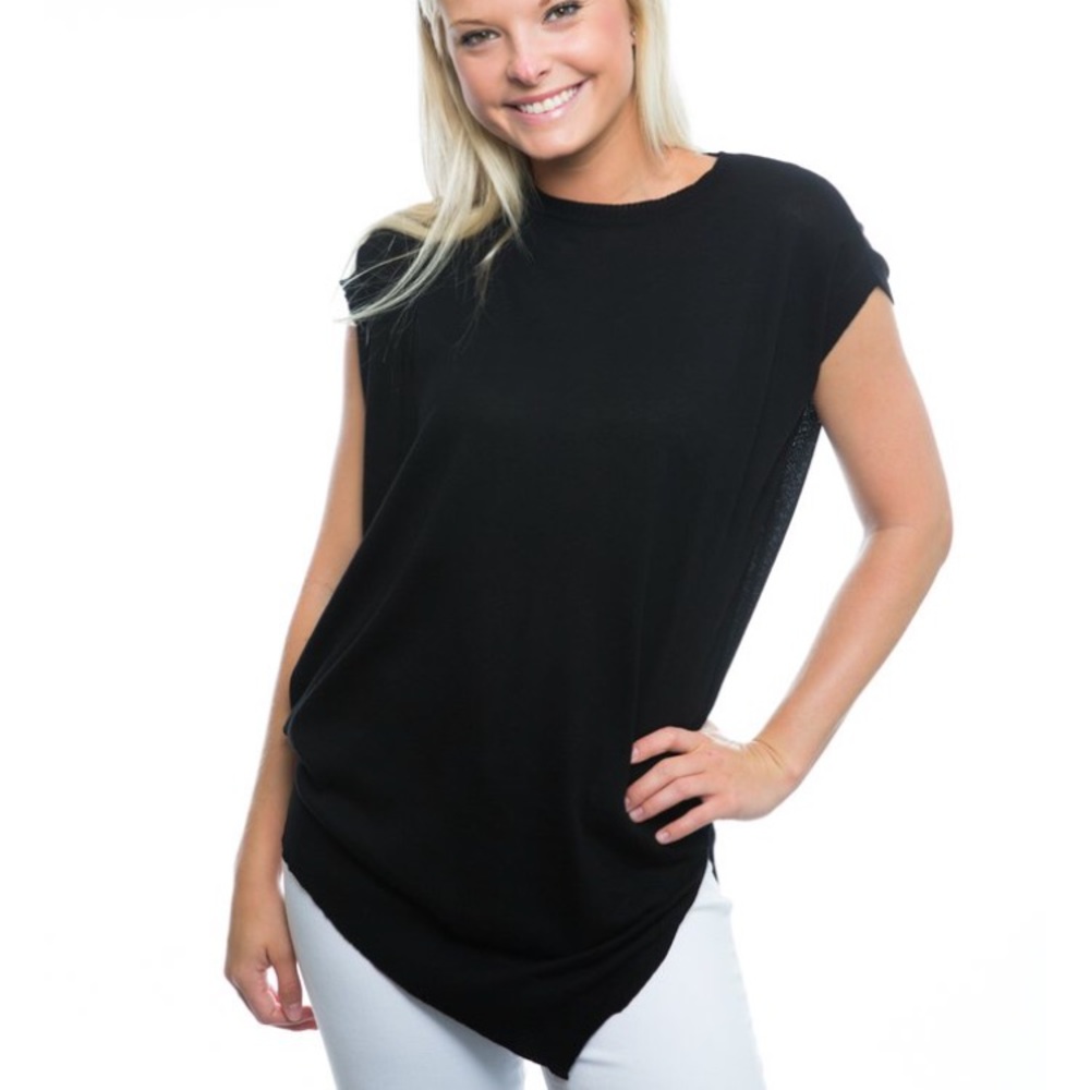Acrobat assymetrical Gray sweater NWT